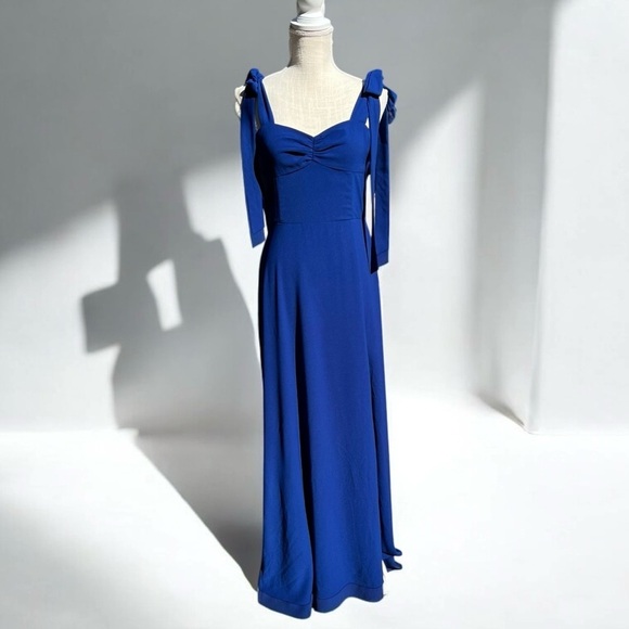 🌻NEW Alexia Admor Blue Arya Sweetheart Neckline Sleeveless Maxi Dress Size 10 - Picture 2 of 11